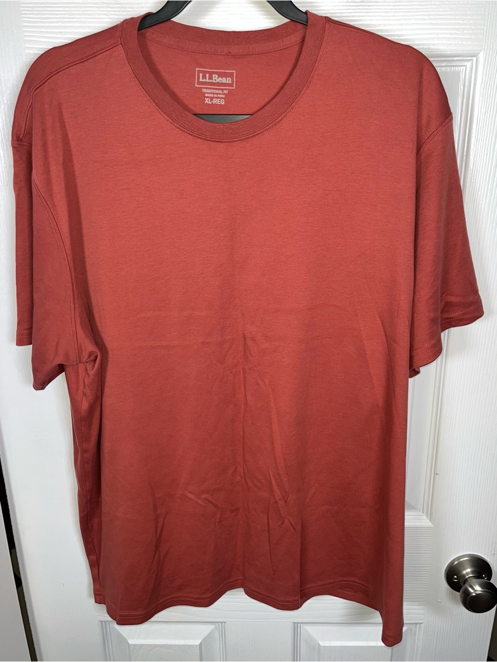 Men’s 100% Pima Cotton LL Bean Short Sleeve Striped Size XL Tee T Shirt 274577